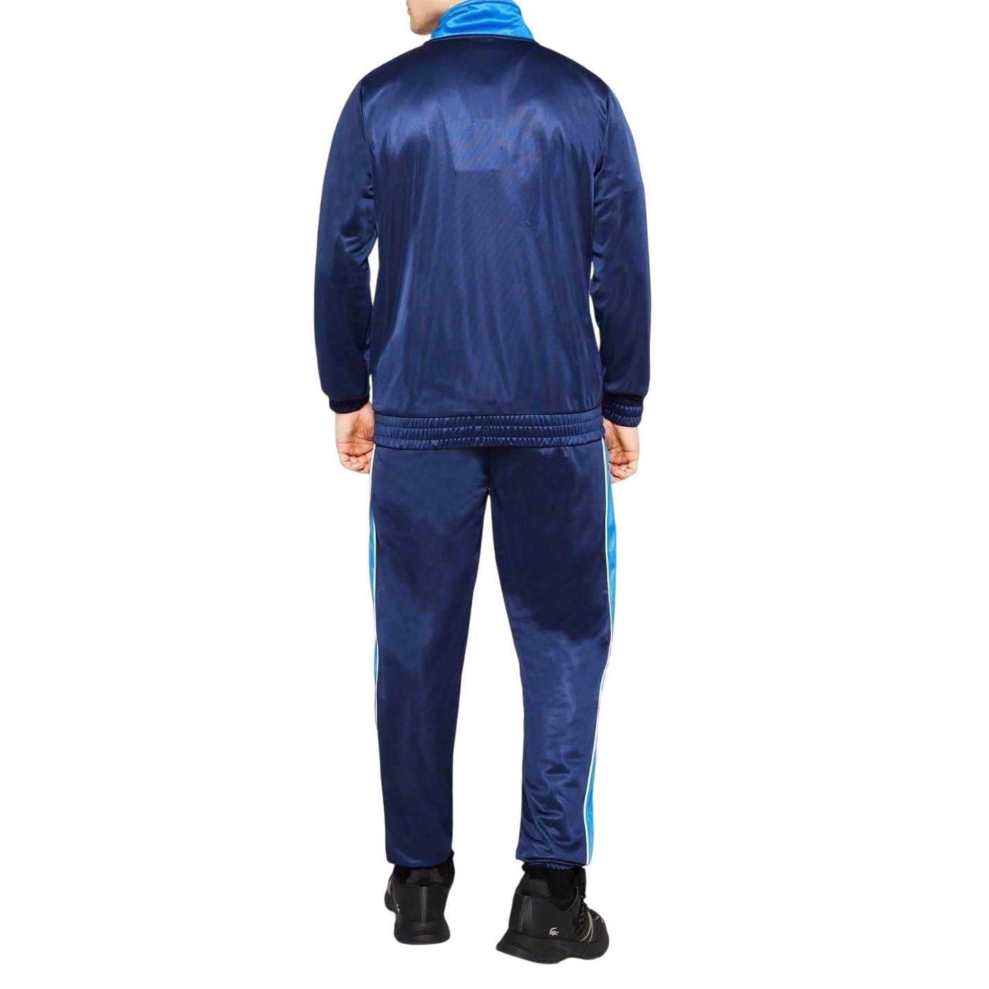 Royal Blue-White - Pack Shot - Slazenger Mens Chevron Lightweight Tracksuit Set