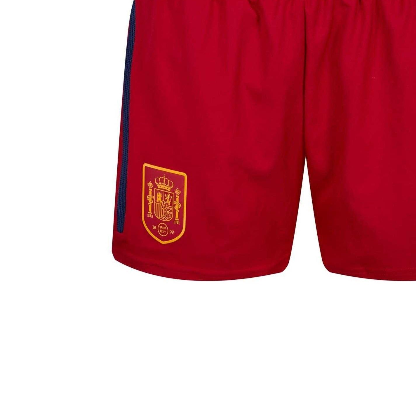 Red - Side - Spain Womens-Ladies Adidas Football Shorts