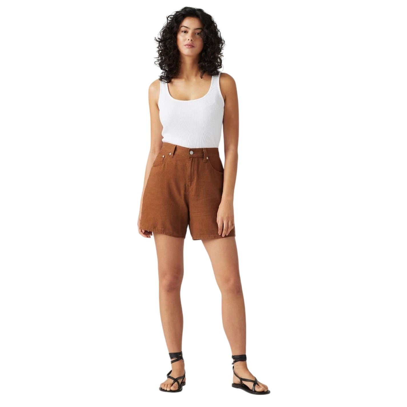Brown - Lifestyle - Levis Womens-Ladies Denim Shorts