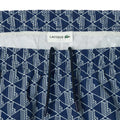 Navy Blue-Green - Back - Lacoste Mens Monogram Mid Length Swimming Trunks