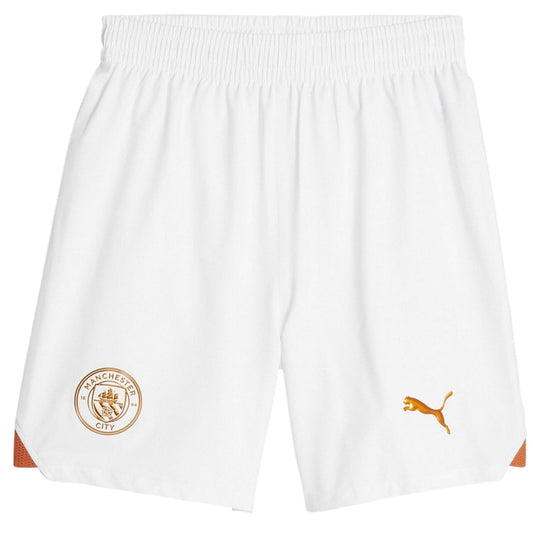 Puma White - Front - Manchester City FC Mens Promo Puma Football Shorts