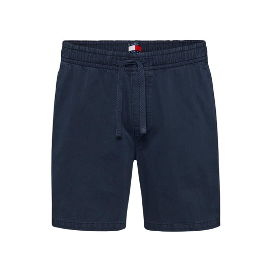 Blue - Front - Tommy Jeans Mens Twill Shorts