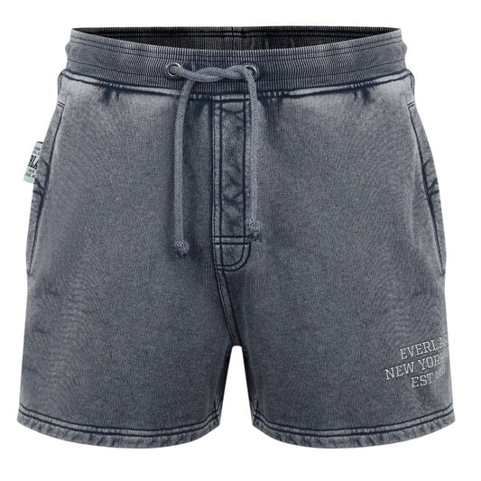 Washed Grey - Front - Everlast Mens NYC Lettering Shorts