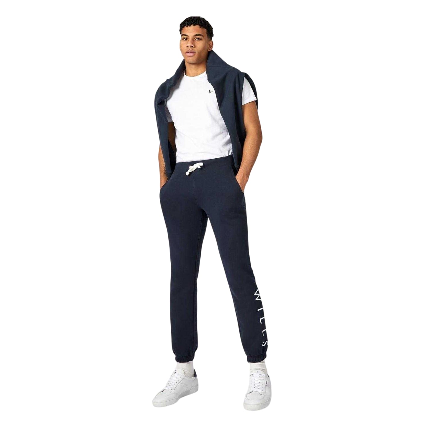 Navy - Lifestyle - Jack Wills Mens Logo Slim Joggers