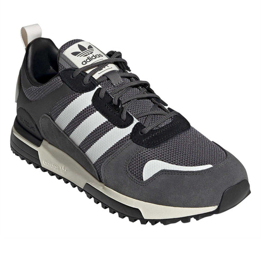 Navy - Front - Adidas Mens ZX 700 HD Suede Low Trainers