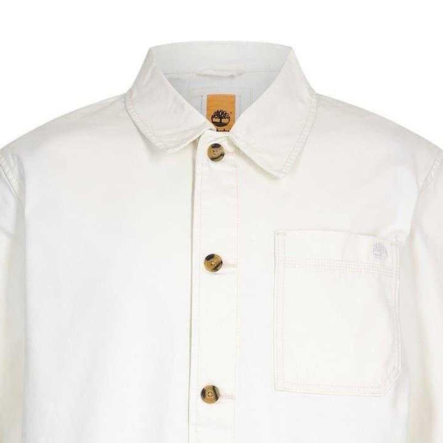Vintage White - Side - Timberland Mens Canvas Field Jacket