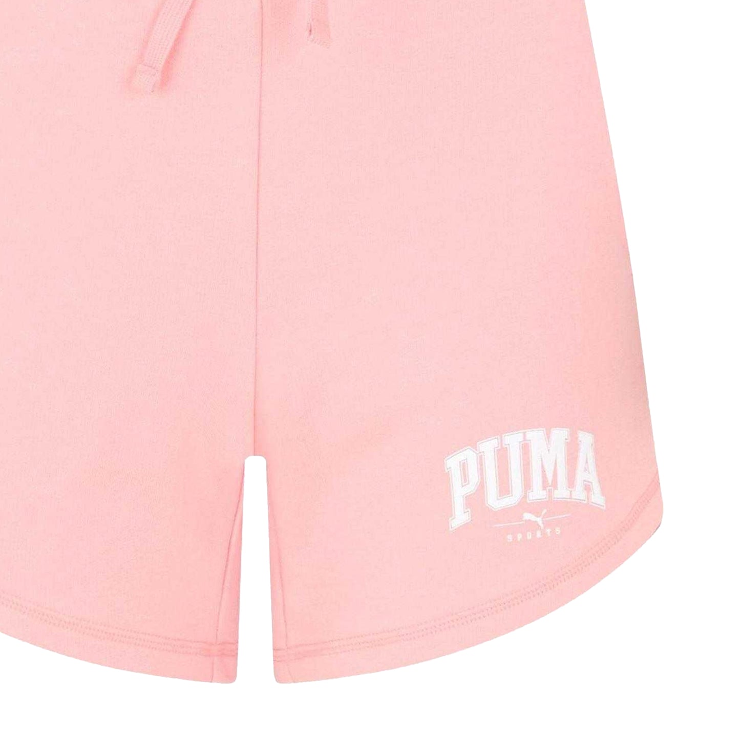 Pink - Side - Puma Womens-Ladies Woven High Waist Sweat Shorts