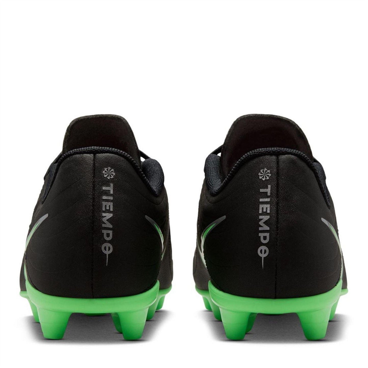 Black-Green - Pack Shot - Nike Childrens-Kids Tiempo Club Firm Ground Football Boots