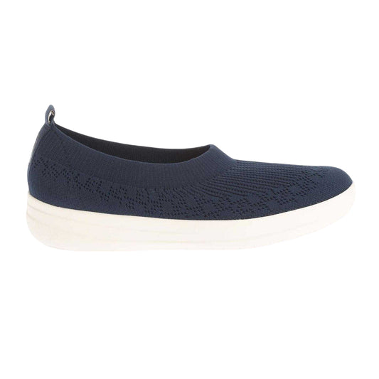 Navy - Front - Fit Flop Womens-Ladies Uberknit Pumps