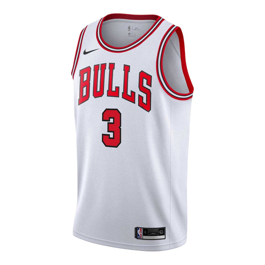 White - Front - Nike Childrens-Kids Swingman Chicago Bulls Sleeveless Basketball Jersey