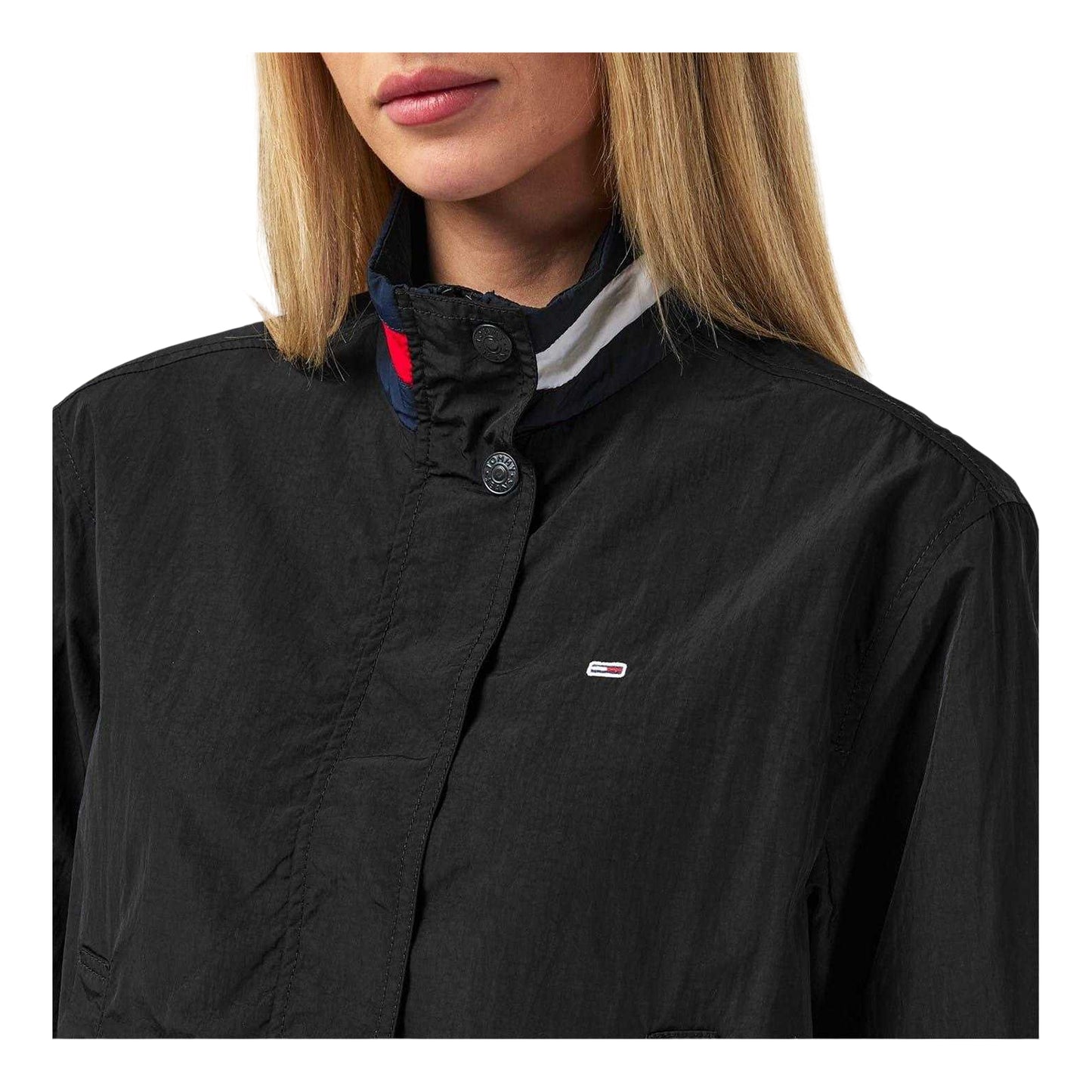Black - Lifestyle - Tommy Jeans Womens-Ladies Essential Harrington Jacket