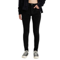 Black - Pack Shot - Levis Womens-Ladies Meteorite High Rise Skinny Jeans