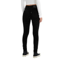 Black - Close up - Levis Womens-Ladies Meteorite High Rise Skinny Jeans
