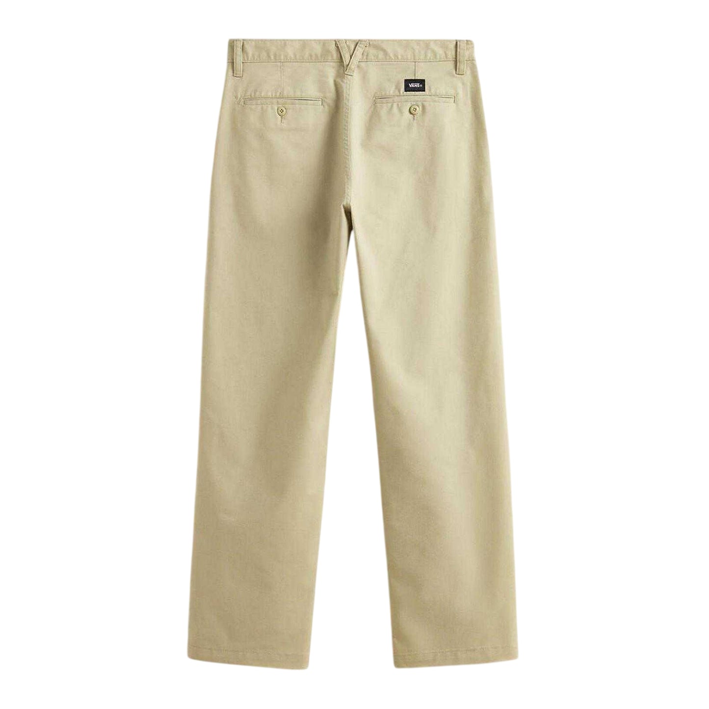 Beige - Back - Vans Mens Authentic Durable Straight Chinos