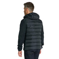 Black - Back - Gant Mens Mixed Softshell Down Jacket