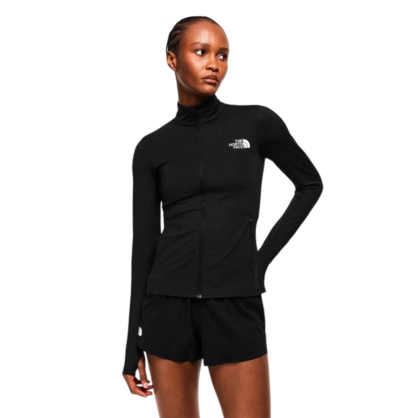 Black - Side - The North Face Womens-Ladies Flexible Full Zip Jacket