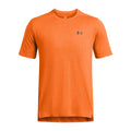 Orange - Front - Under Armour Mens Tech Geotessa Vent T-Shirt