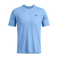 Blue - Side - Under Armour Mens Tech Geotessa Vent T-Shirt
