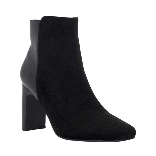 Black - Front - Dune London Womens-Ladies Orietta Two Tone Leather Ankle Boots