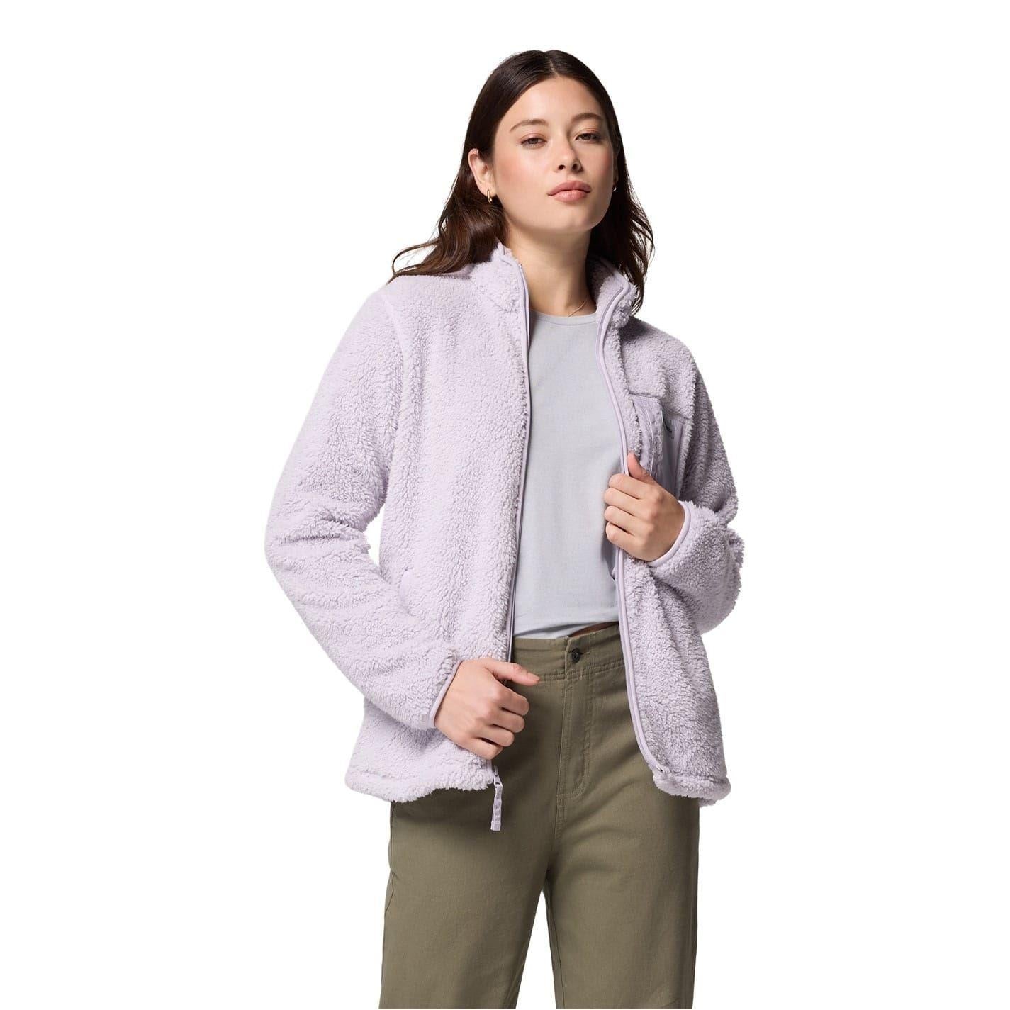 Lavender - Pack Shot - Columbia Womens-Ladies Full Zip Fleece Jacket