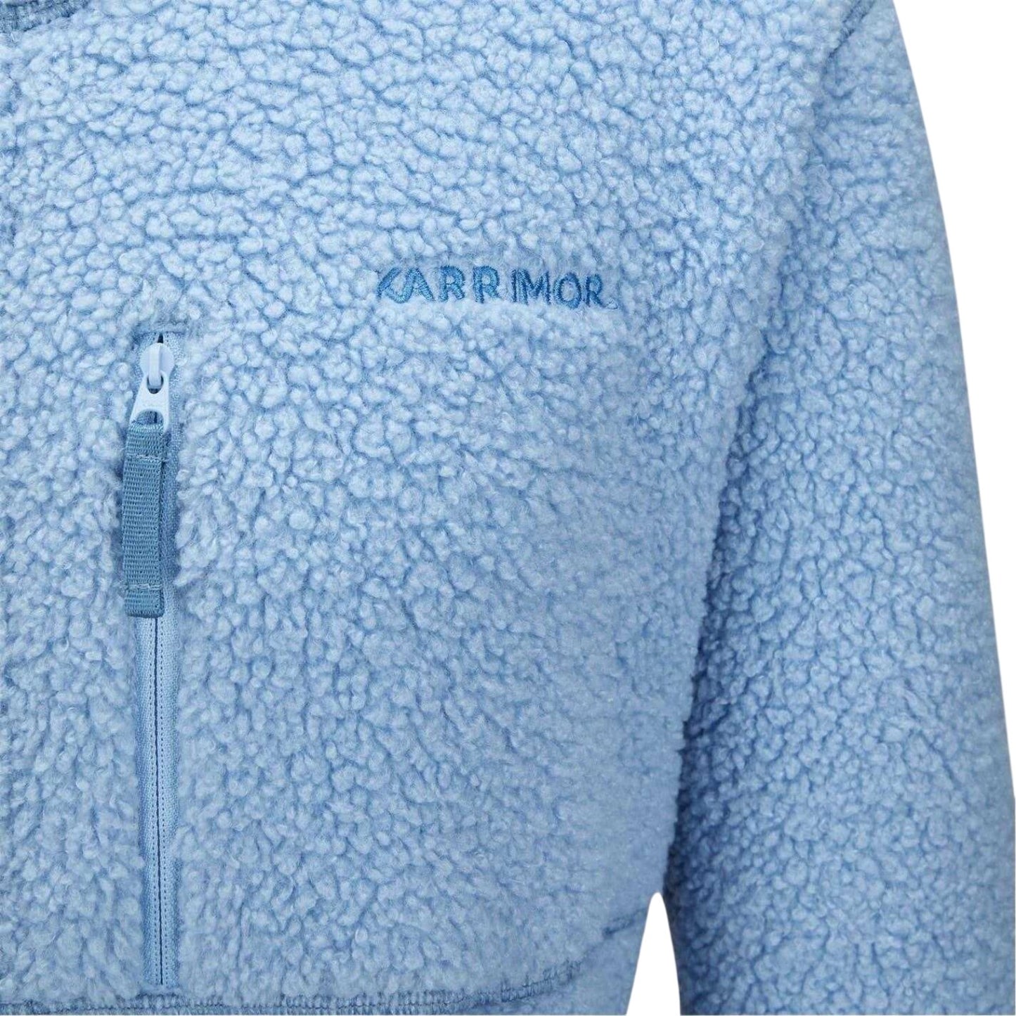 Blue - Pack Shot - Karrimor Womens-Ladies Tundra Sherpa Fleece Lightweight Hooded Jacket