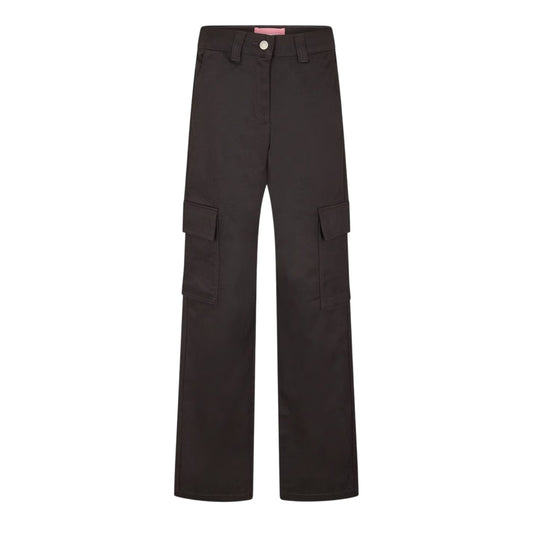 Black - Front - JJXX Womens-Ladies Straight Cargo Trousers