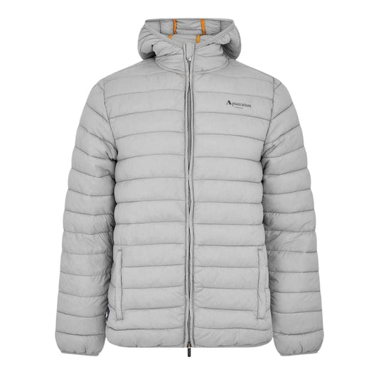 Grey - Front - Aquascutum Mens Logo Puffer Jacket