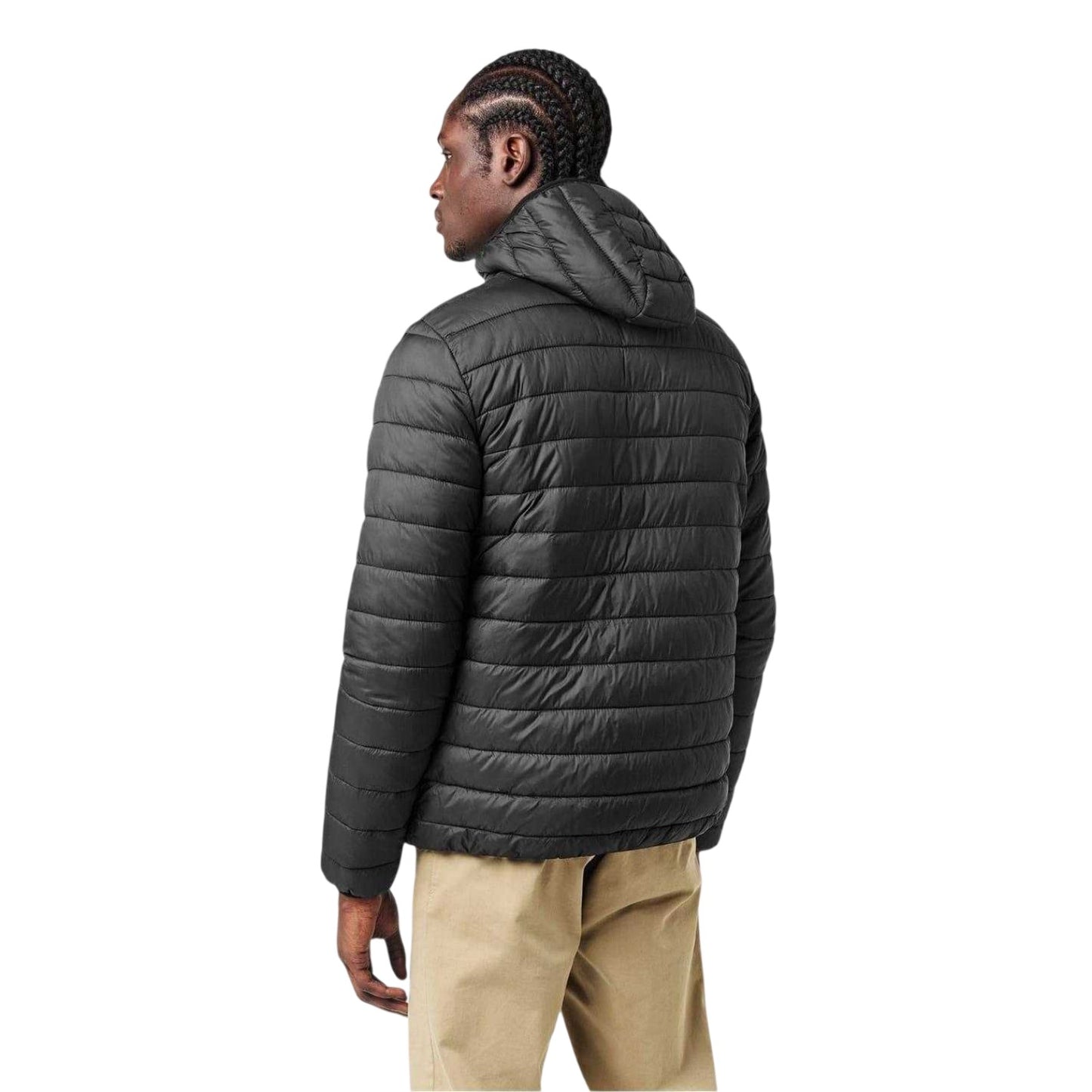 Black - Pack Shot - Aquascutum Mens Logo Puffer Jacket