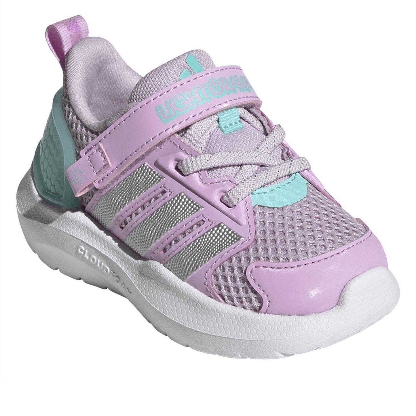 Lavender Purple - Side - Adidas Baby Logo Light Up Shoes