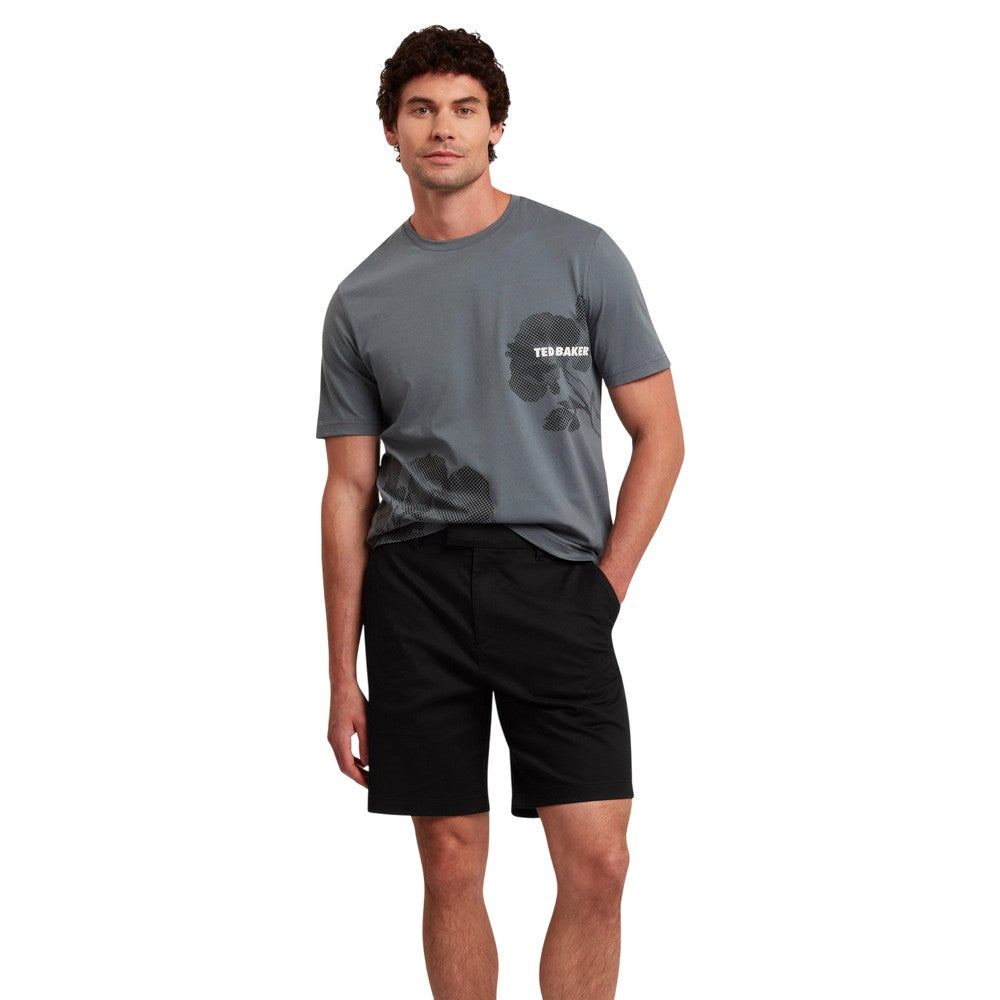 Black - Side - Ted Baker Mens Regular Chino Shorts