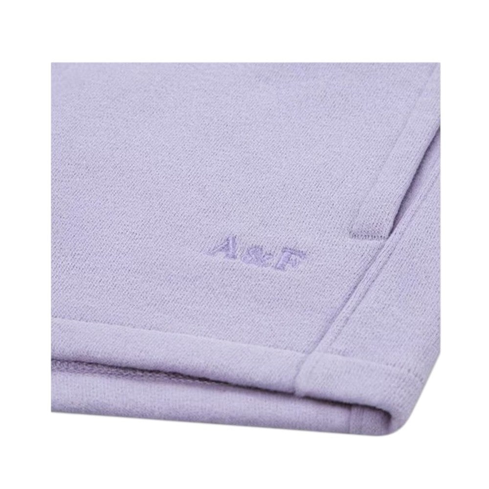 Purple Orchid - Side - Abercrombie & Fitch Childrens-Kids Essential Fleece Shorts