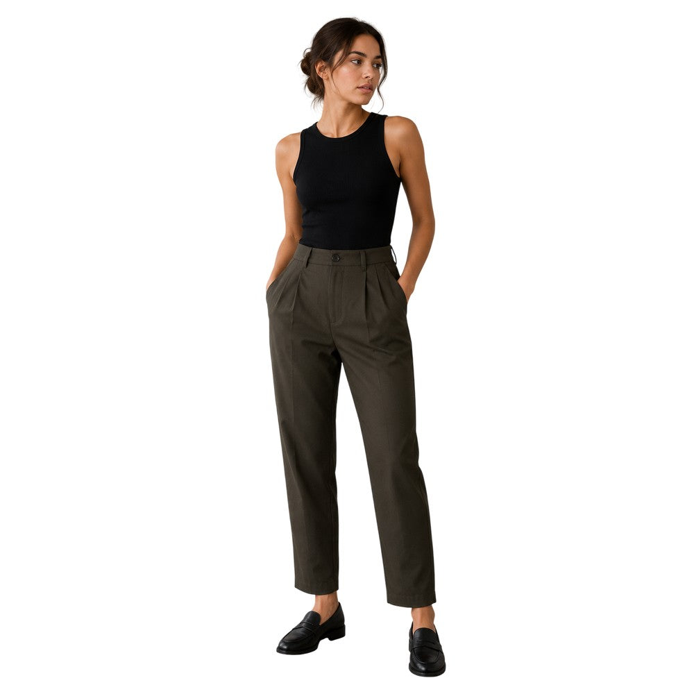 Dark Moss - Side - New Balance Womens-Ladies Plain Trousers