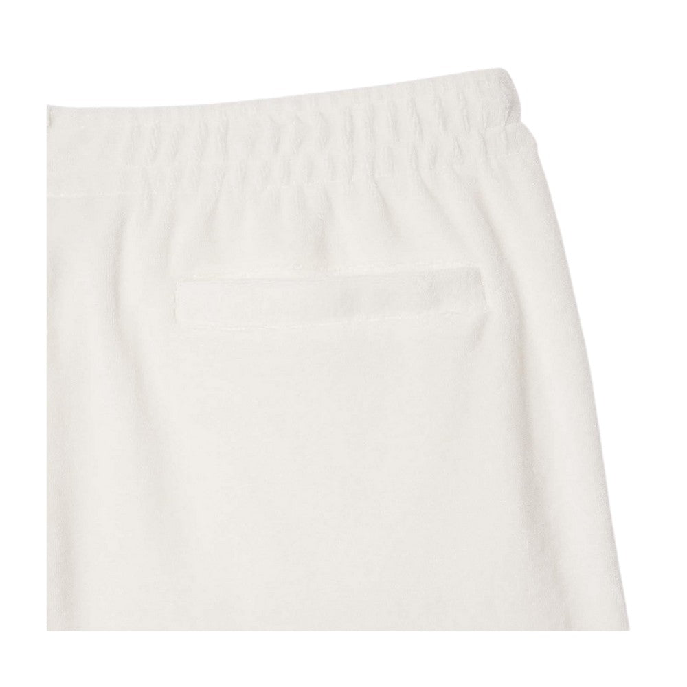 Cream - Side - Lacoste Mens Paris Cotton Regular Shorts