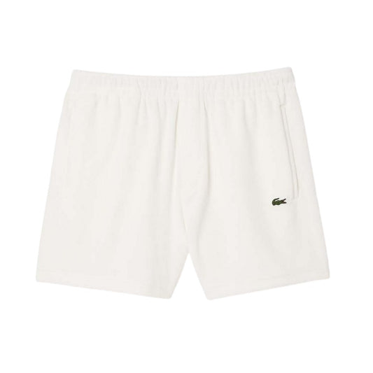 Cream - Front - Lacoste Mens Paris Cotton Regular Shorts