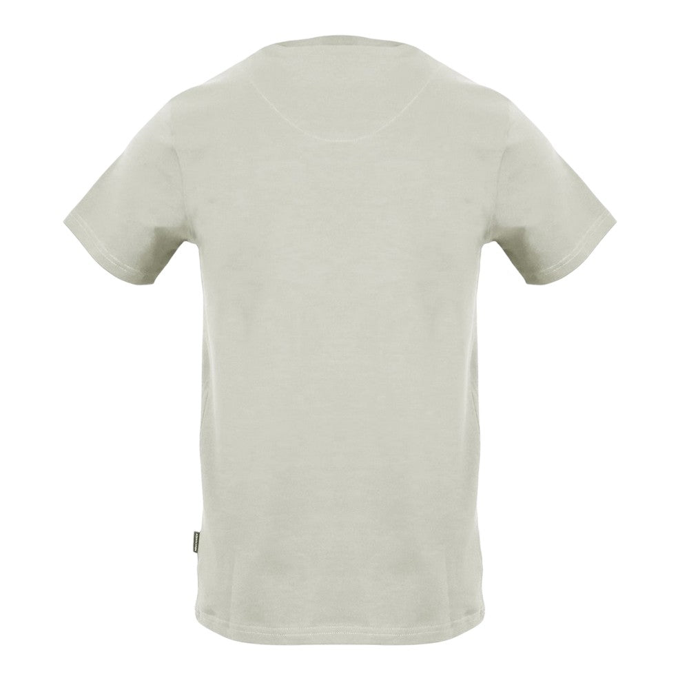 Grey - Back - Aquascutum Mens Logo Cotton T-Shirt