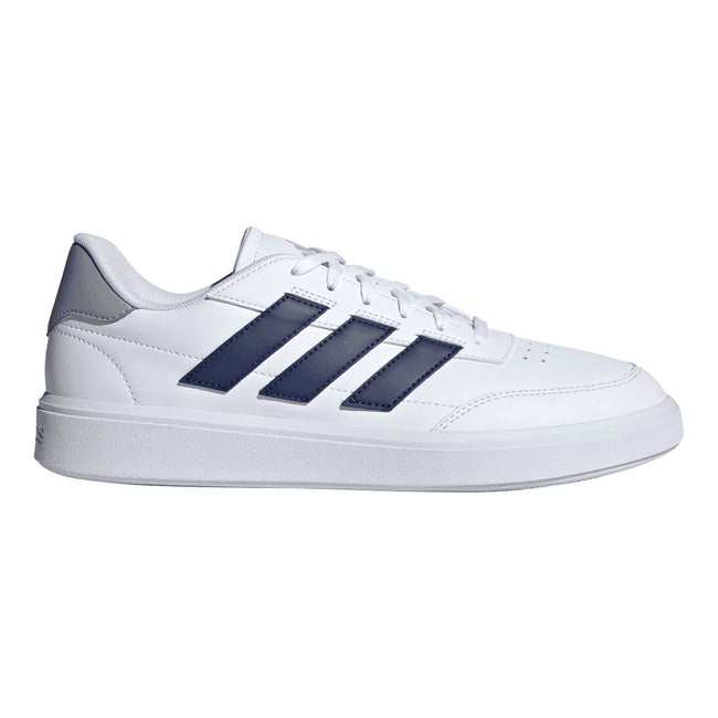 White - Side - Adidas Mens Courtblock Trainers