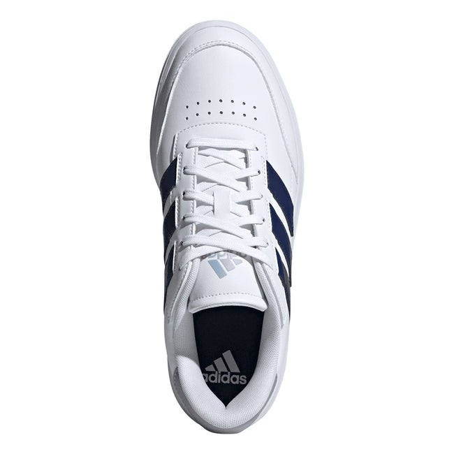 White - Pack Shot - Adidas Mens Courtblock Trainers