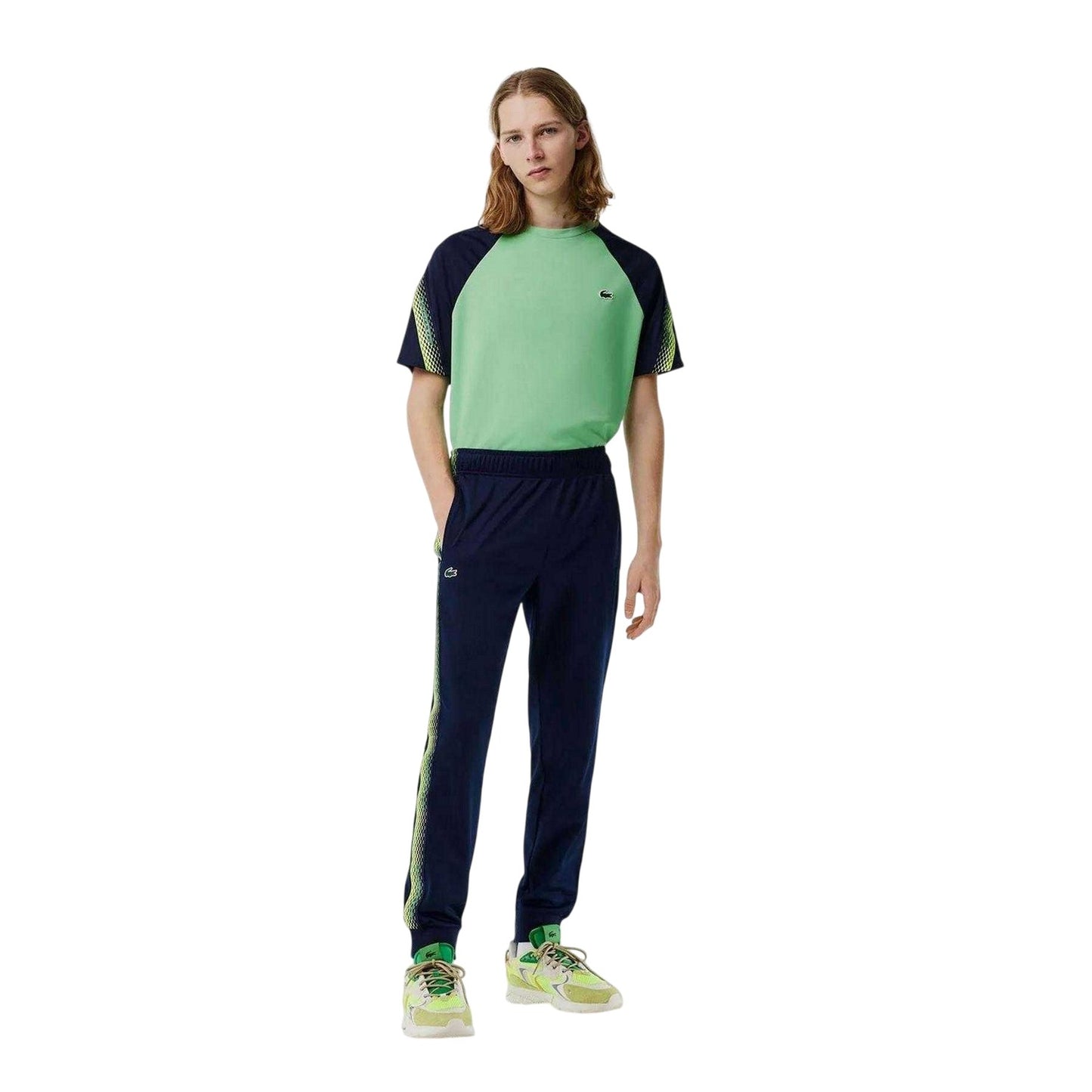 Navy Blue - Lifestyle - Lacoste Mens Logo Tapered Tennis Tracksuit Bottoms