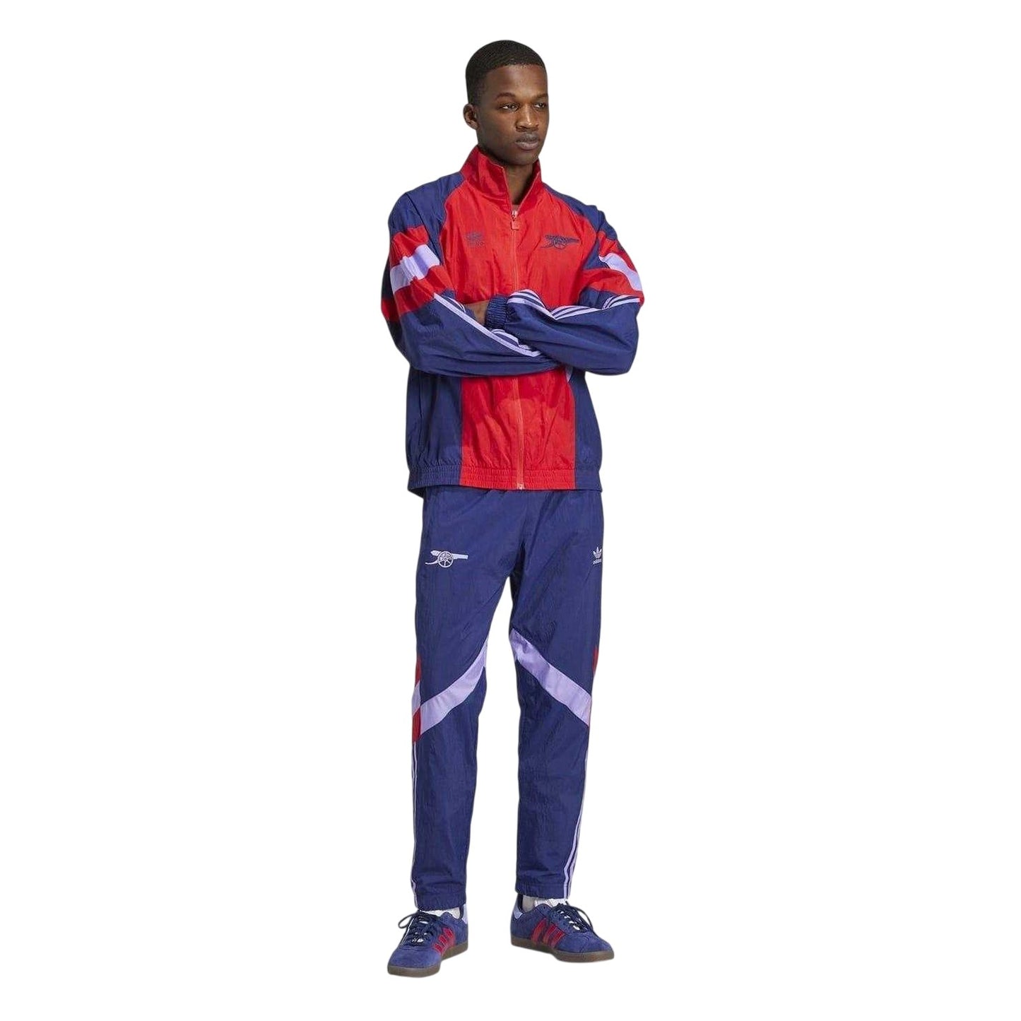 Night Sky-Red - Lifestyle - Adidas Mens Arsenal FC Tracksuit Bottoms
