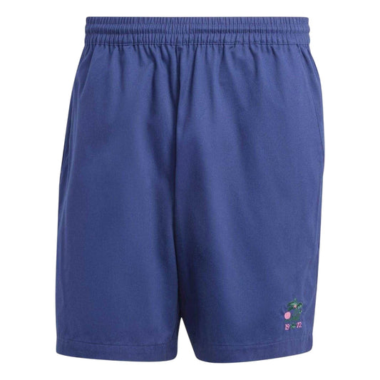 Dark Blue - Front - Adidas Mens Originals Fleece Embroidered Logo Goalkeeper Shorts
