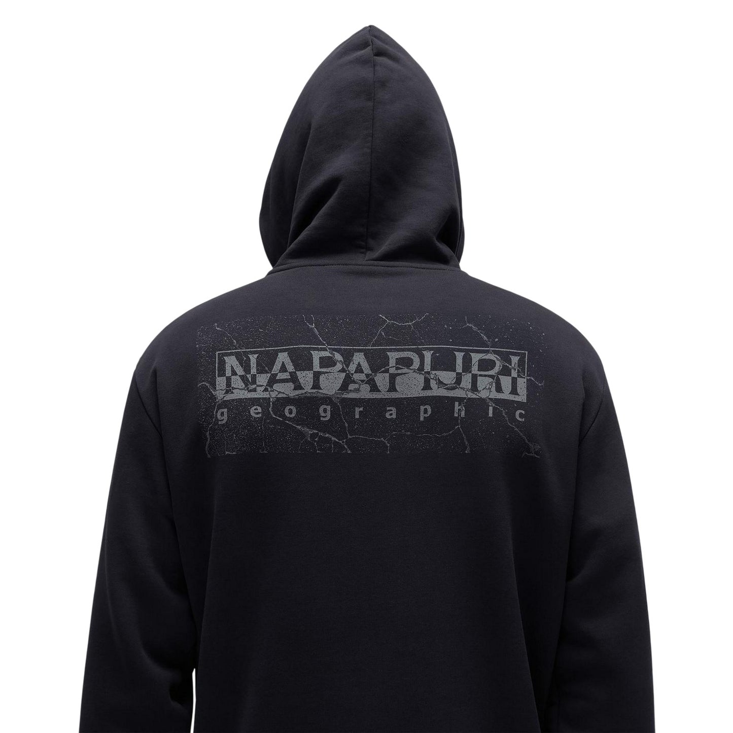 Black - Lifestyle - Napapijri Mens Albula Logo Hoodie