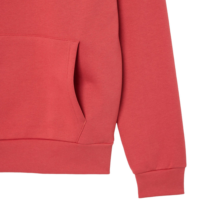 Red - Lifestyle - Lacoste Mens Organic Cotton Full Zip Hoodie