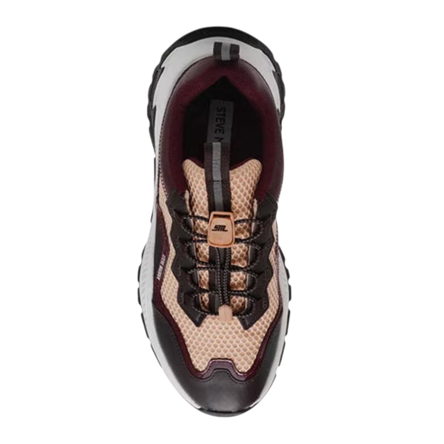 Brown-Wine - Lifestyle - Steve Madden Womens-Ladies Android Lace Up Trainers