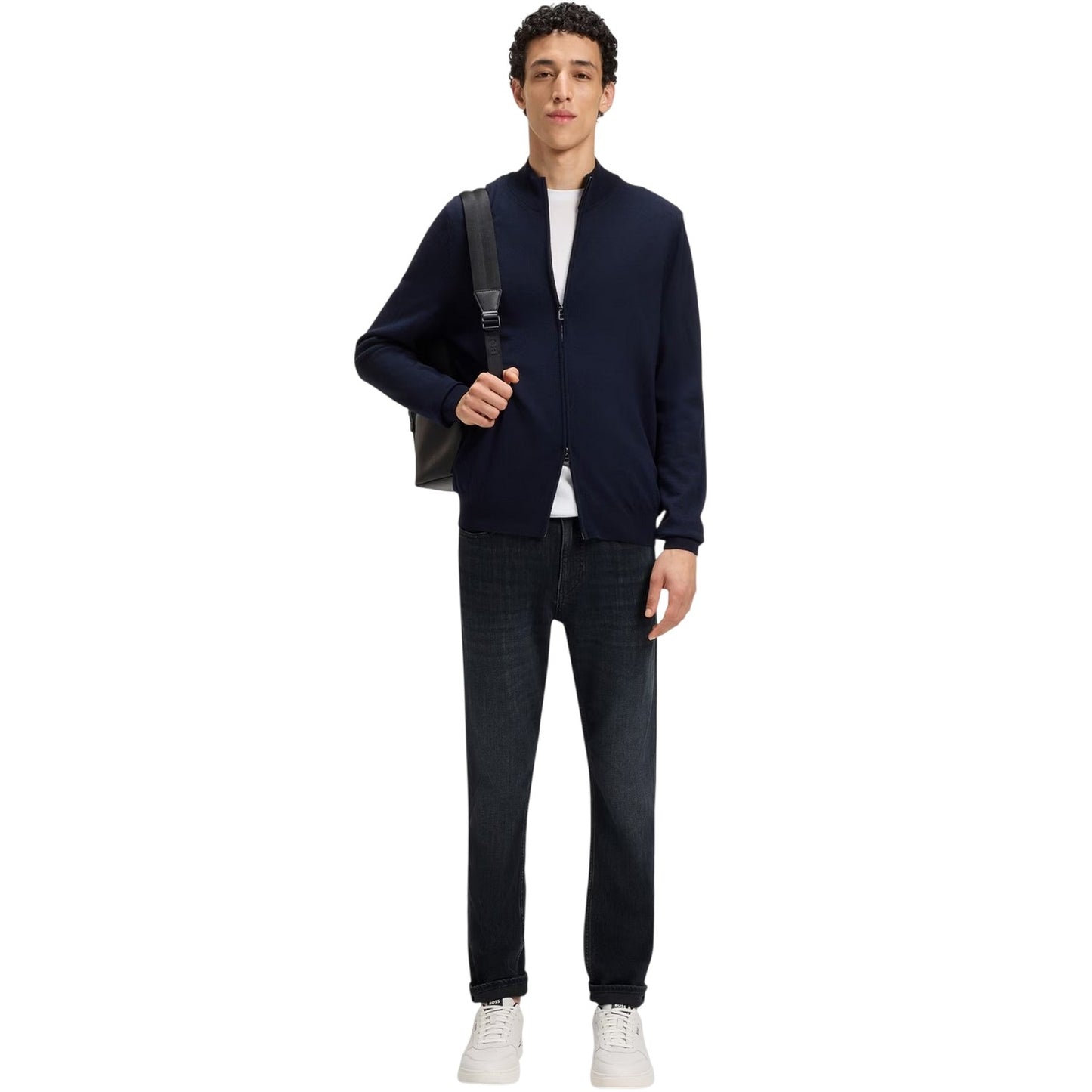 Dark Blue - Lifestyle - Boss Mens Delaware 5 Pockets Slim Jeans