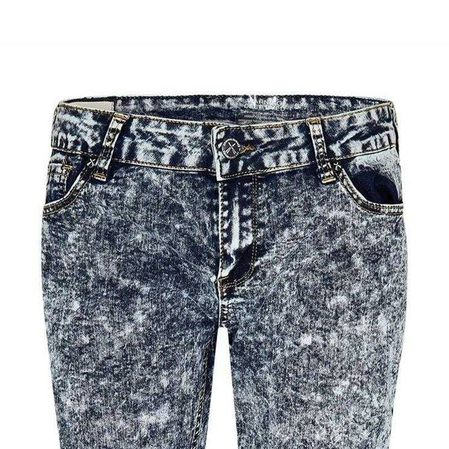 White - Side - Criminal Damage Womens-Ladies Faded Super Skinny Jeans