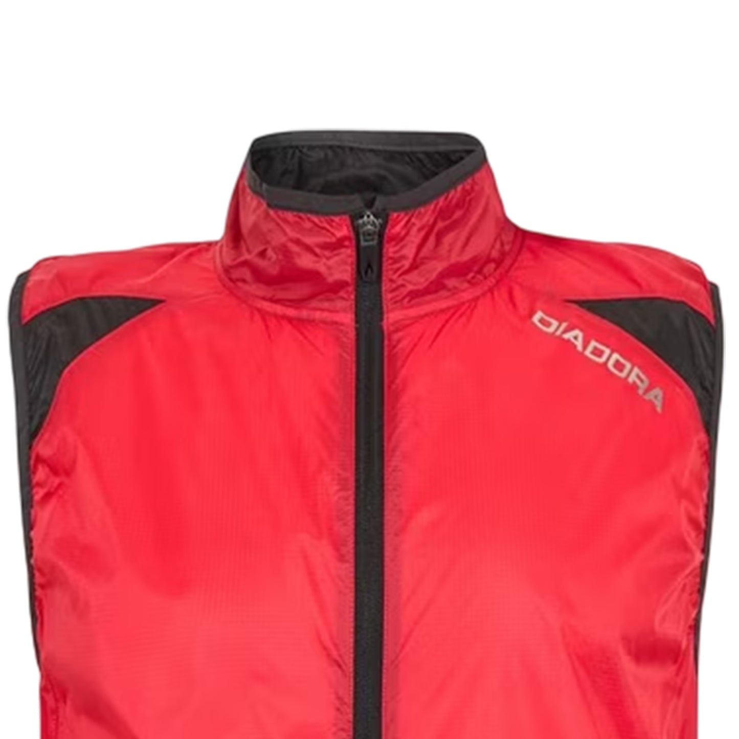Tomato Red - Side - Diadora Mens Funnel Neck Sleeveless Gilet