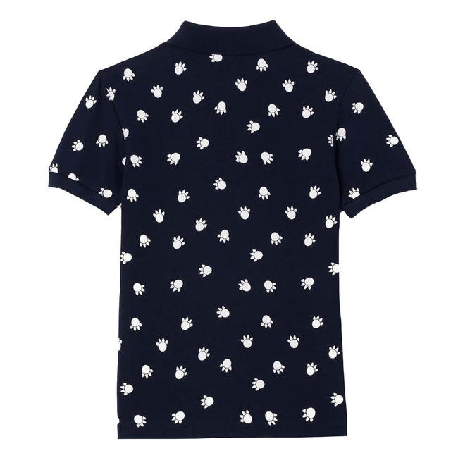 Blue - Back - Lacoste Childrens-Kids Pique Polo Shirt