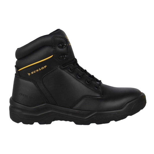 Black - Front - Dunlop Unisex Adult Dakota Leather Safety Boots