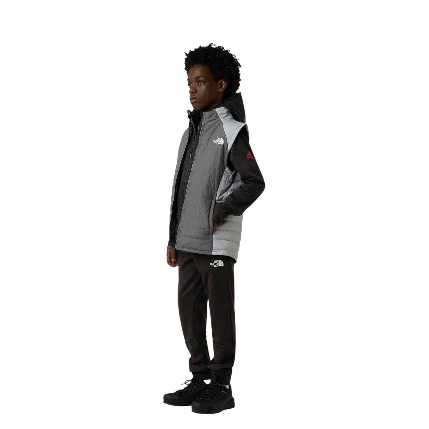 Smoked Pearl - Lifestyle - The North Face Childrens-Kids Never Stop Sleeveless Gilet