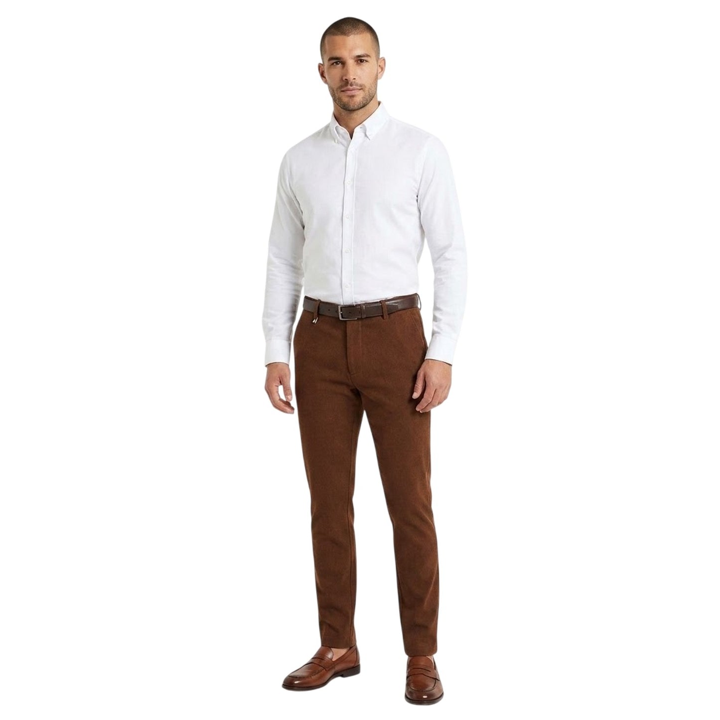 Medium Brown - Lifestyle - Boss Mens Kane Logo Slim Trousers